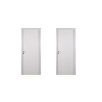 2 Kits Porta de Madeira Lisa 215x84cm com Batente de Mdf Ultra 16cm Melamínico