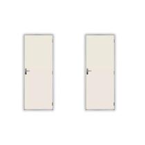 2 Kits Porta de Madeira Lisa 215x85cm com Batente de Aço 06cm Açomad Branco MGM 2 Kits Porta de Madeira Lisa 215x85cm com Batente de Aço 06cm Açomad Branco MGM
