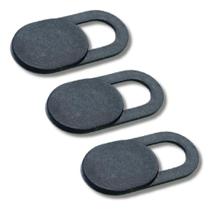 2 Kits Tampa Webcam Câmera Adesivo Privacidade Espião Preta