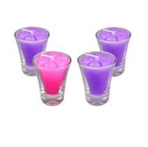 2 Kits Velas Coroa Advento Copinho Candelabro Cores 3