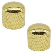 2 Knob metal encaixe dourado GUITARRA BAIXO DOLPHIN