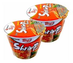 2 Lamen Miojo Camarão Shrimp Spicy Big Cup - Nong Shim 100g 2 Lamen Miojo Camarão Shrimp Spicy Big Cup - Nong Shim 100g