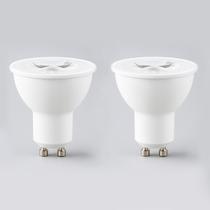 2 Lampada Led Dicroica Mr16 6W 3000k Branco Quente Lup06