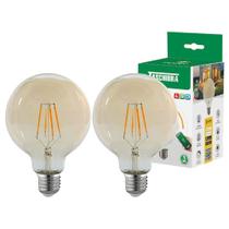 2 Lâmpada Led Smart Dimerizável Retrô 7w Luz 2200k Taschibra