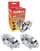 2 Lâmpada Ourolux Ar111 12v 50w 24º G53 Branco-quente