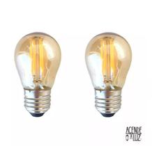 2 Lampada Retro Filamento Led 4w G45 2200k Quente E27 Ali32 2 Lampada Retro Filamento Led 4w G45 2200k Quente E27 Ali32