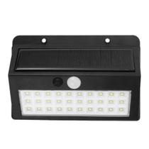 2 Lampada Solar 30 Led Com Sensor Presença Movimento Parede