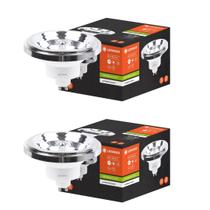 2 Lâmpadas Ar111 Ledvance 11w 4000k Luz Neutra 950lm Gu10 2 Lâmpadas Ar111 Ledvance 11w 4000k Luz Neutra 950lm Gu10