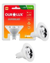 2 Lâmpadas Ar70 De Led 4,5w Bivolt 24 Graus Base Gu10 2700K Luz Amarela Ourolux 2 Lâmpadas Ar70 De Led 4,5w Bivolt 24 Graus Base Gu10 2700K Luz Amarela Ourolux