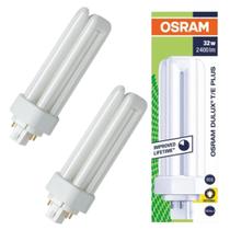 2 Lâmpadas Compacta Dulux T/E plus 32W 827 4 Pinos 2700k Ledvance Osram 2 Lâmpadas Compacta Dulux T/E plus 32W 827 4 Pinos 2700k Ledvance Osram
