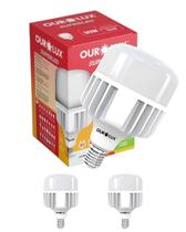 2 Lâmpadas de LED Alta Potência T 80w Bivolt Base E40 Cor da Luz 6500k Branco Frio Ourolux