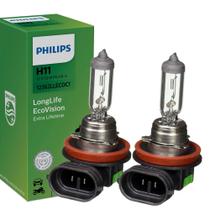 2 Lâmpadas Especiais Original Philips H11 Long Life Ecovision 12/55w 3200K