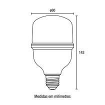 2 Lâmpadas Led 40w T80 6500k Branco-Frio 2 Lâmpadas Led 40w T80 6500k Branco-Frio