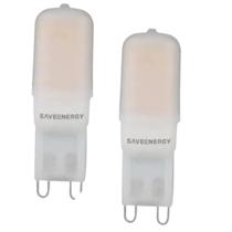 2 Lâmpadas LED Halopin G9 2W 6500K 180lm 220V Save Energy