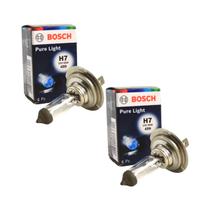 2 Lâmpadas Original Bosch H7 Halogena 12v -55W Pure Light