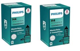 2 Lampadas Original Philips H4 24v Caminhão X-treme Vision 75/70w