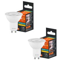 2 Lâmpadas Par16 Ledvance 4w 3000k Luz Quente 350lm Gu10