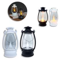 2 Lampião Vela Luminária Decorativa Led Lamparina Eletrônica 2 Lampião Vela Luminária Decorativa Led Lamparina Eletrônica