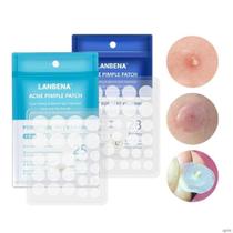 2 LANBENA Acne Pimple Patch Invisível Acne Removal Acne Adesivos 58 Patch