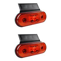 2 Lanterna Lateral Caminhão Carreta Facchini LED AM +Suporte 2 Lanterna Lateral Caminhão Carreta Facchini LED AM +Suporte