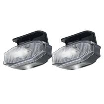 2 Lanterna Lateral Carreta Led Exclusive Branca C/ vigia 12/24v