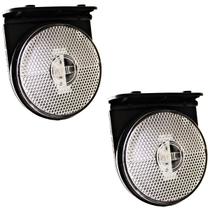 2 Lanterna Lateral Carreta Randon 88mm LED BIVOLT CR +Suporte