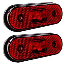 2 Lanterna Lateral para Caminhão Carreta Facchini LED BIVOLT VM