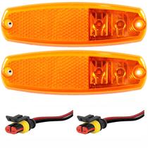 2 Lanterna Lateral para Ônibus Marcopolo G7 2 LED BIVOLT + Conector 2 Lanterna Lateral para Ônibus Marcopolo G7 2 LED BIVOLT + Conector