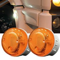 2 Lanterna Led Lateral Estribo Constellation VolksWagen Bivolt Âmbar Laranja