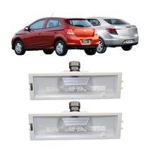 2 Lanterna Luz De Placa Onix Prisma 2013 A 2019 Com Soquete