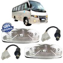 2 Lanterna Ônibus Caminhão Baú Lateral Teto Placa +Conector 2 Lanterna Ônibus Caminhão Baú Lateral Teto Placa +Conector