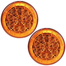 2 Lanterna Traseira 125mm Caminhão Carreta Mod. Randon 10 LED AM 24V