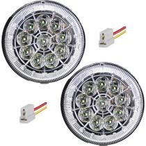 2 Lanterna Traseira 125mm Caminhão Carreta Mod. Randon 10 LED CR 24V +Conector 2 Lanterna Traseira 125mm Caminhão Carreta Mod. Randon 10 LED CR 24V +Conector