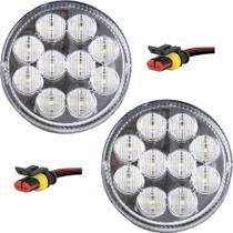 2 Lanterna Traseira 96mm Ônibus Caminhão Bugue 10 LED CR 12V +Conector 2 Lanterna Traseira 96mm Ônibus Caminhão Bugue 10 LED CR 12V +Conector