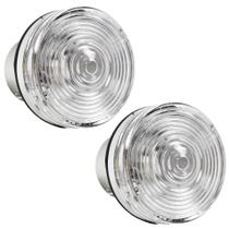 2 Lanterna Traseira para Ônibus Busscar Caio Comil 70mm CRISTAL