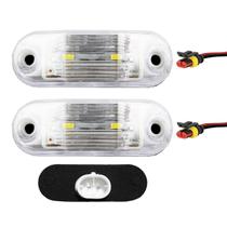 2 Lanterna Vigia Placa Ônibus Caminhão 2 LED BIVOLT CR +Conector - Prime