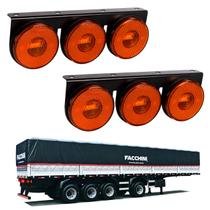 2 Lanternas 3 Marias Facchini LED Âmbar 85mm Saída Fios