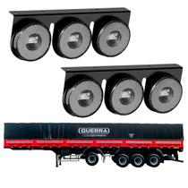 2 Lanternas 3 Marias Guerra LED Cristal 85mm Saída Fios