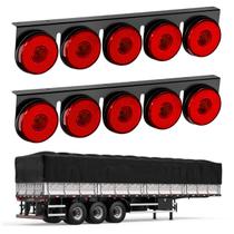 2 Lanternas 5 Marias Carreta LED Rubi 85mm Saída Fios