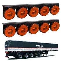 2 Lanternas 5 Marias Facchini LED Âmbar 85mm Saída Fios