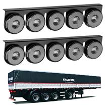 2 Lanternas 5 Marias Facchini LED Cristal 85mm Saída Fios