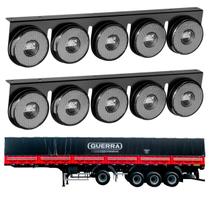 2 Lanternas 5 Marias Guerra LED Cristal 85mm Saída Fios