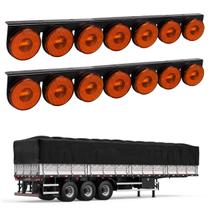 2 Lanternas 7 Marias Carreta LED Âmbar 85mm Saída Fios