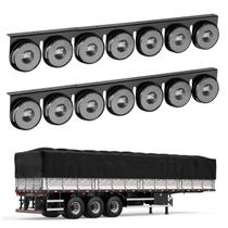 2 Lanternas 7 Marias Carreta LED Cristal 85mm Saída Fios