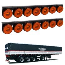 2 Lanternas 7 Marias Facchini LED Âmbar 85mm Saída Fios 2 Lanternas 7 Marias Facchini LED Âmbar 85mm Saída Fios