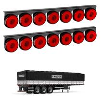 2 Lanternas 7 Marias Randon LED Rubi 85mm Saída Fios