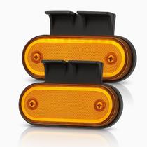 2 Lanternas Led Lateral Caminhão Carreta Reboque Bau Ambar 2 Lanternas Led Lateral Caminhão Carreta Reboque Bau Ambar