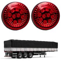 2 Lanternas Traseira LED Carreta 125mm Rubi Bivolt 2 Lanternas Traseira LED Carreta 125mm Rubi Bivolt