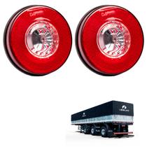2 Lanternas Traseiras Librelato 125mm Corujinha Luz de Ré 2 Lanternas Traseiras Librelato 125mm Corujinha Luz de Ré
