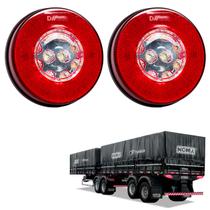 2 Lanternas Traseiras Noma LED 125mm Corujinha Luz de Ré